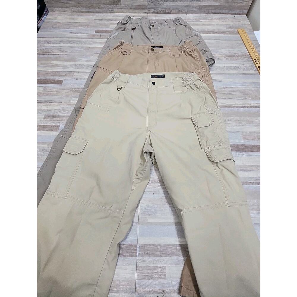 Lot Of 3 - 511 Tactical Regular Fit Tan/Khakie Mens Pants- 34x32"